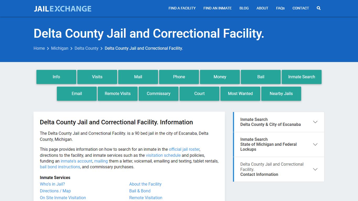 Delta County Jail and Correctional Facility. - Jail Exchange